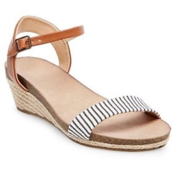 Merona Shoes - Eve Striped Wedge Sandal